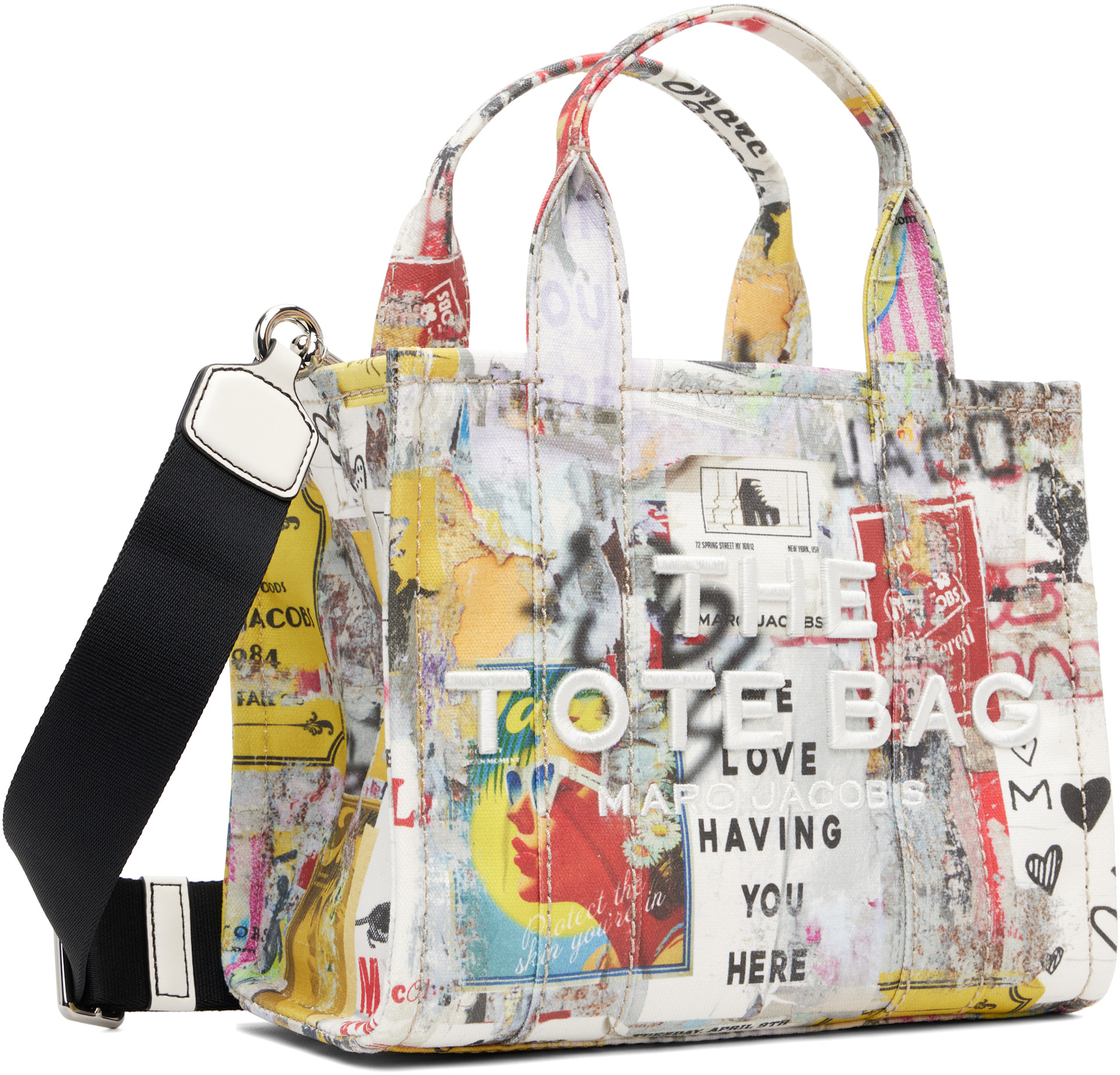 Marc Jacobs - White 'The Pop Americana Canvas Small' Tote