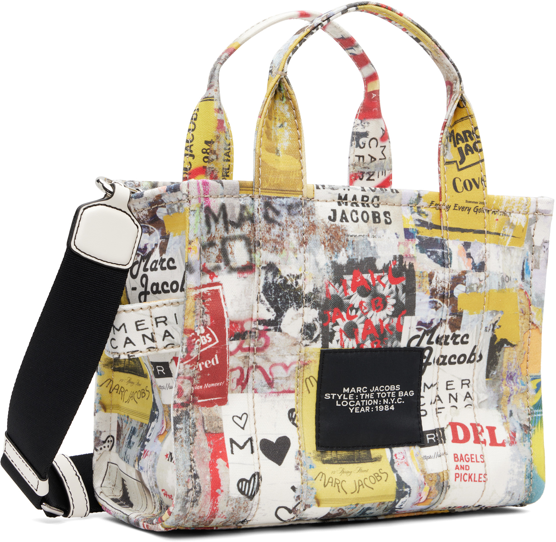 Marc Jacobs - White 'The Pop Americana Canvas Small' Tote