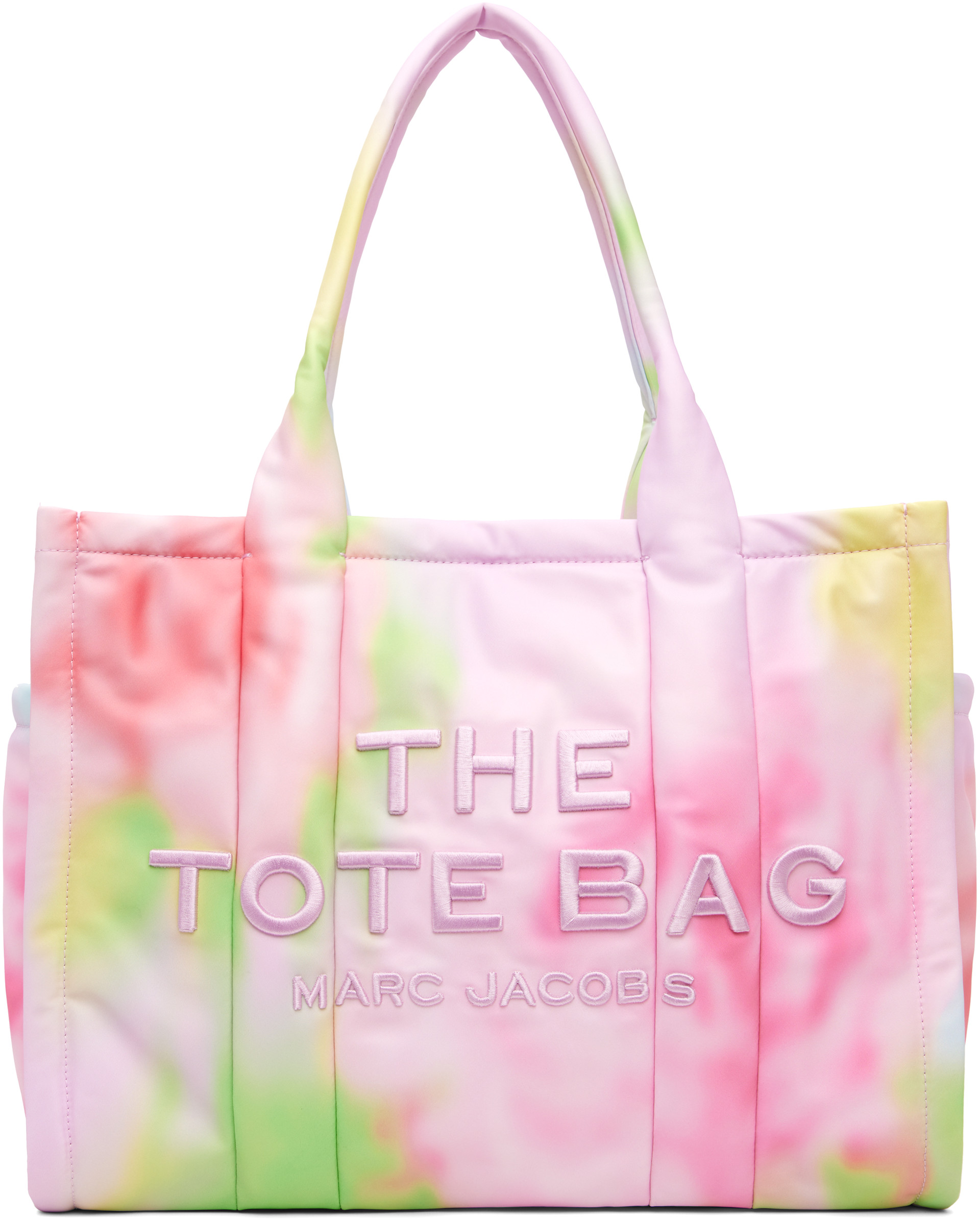 Marc Jacobs - Pink 'The Blurred Floral Large Puffy Nylon' Tote