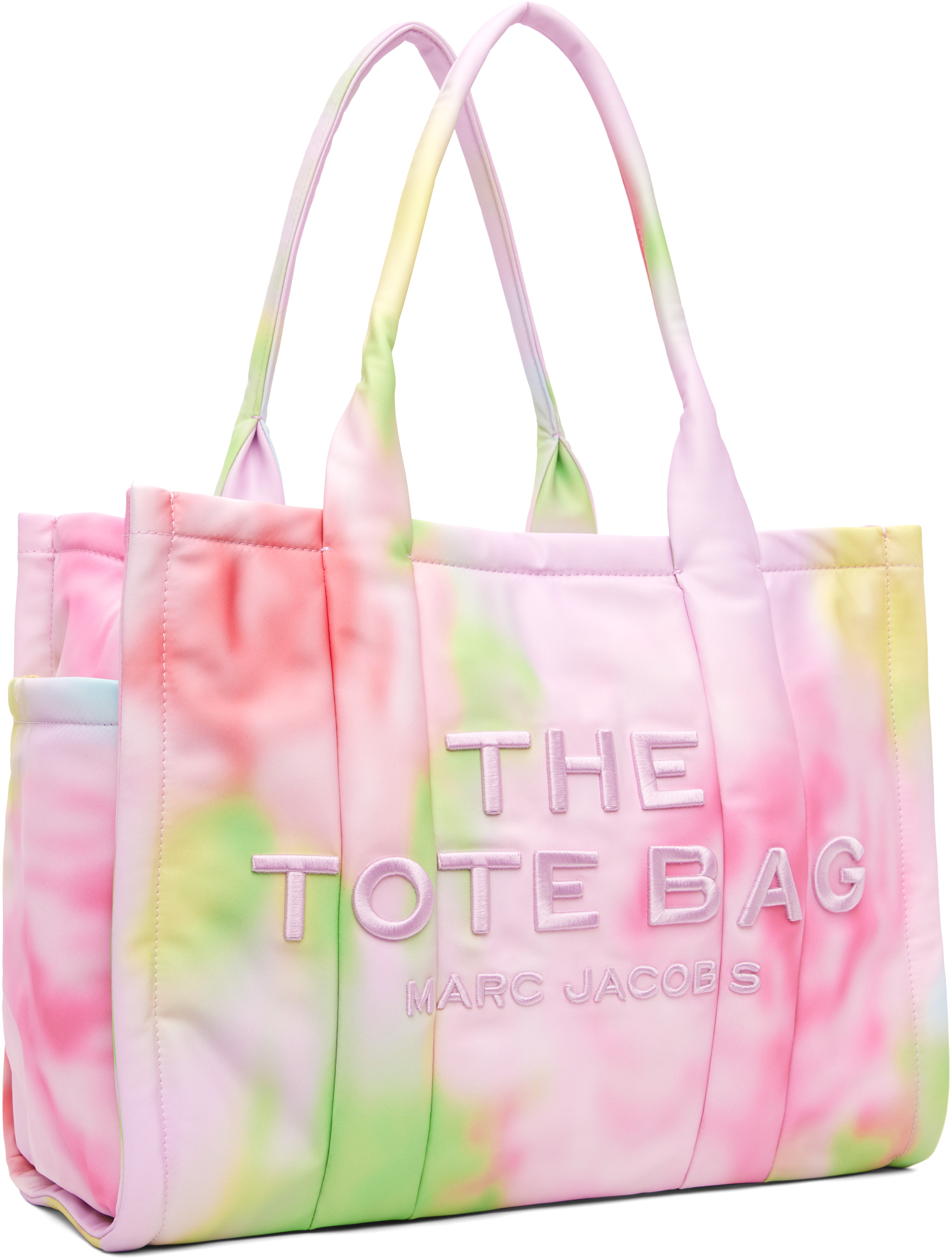 Marc Jacobs - Pink 'The Blurred Floral Large Puffy Nylon' Tote