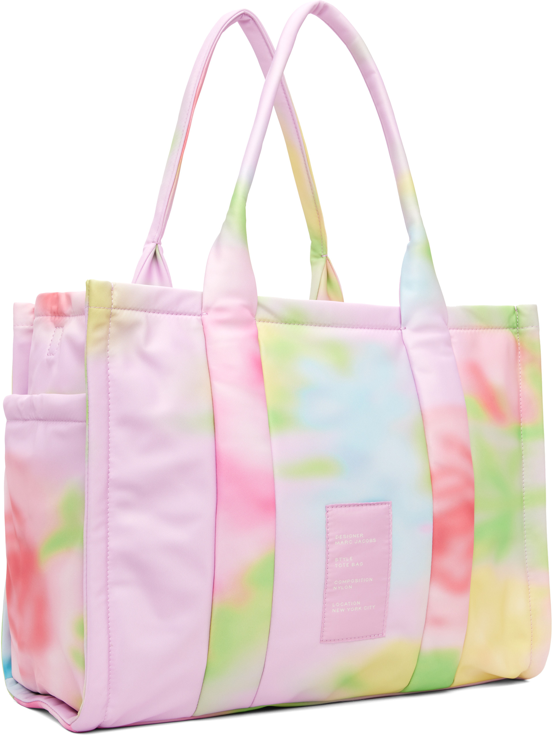 Marc Jacobs - Pink 'The Blurred Floral Large Puffy Nylon' Tote
