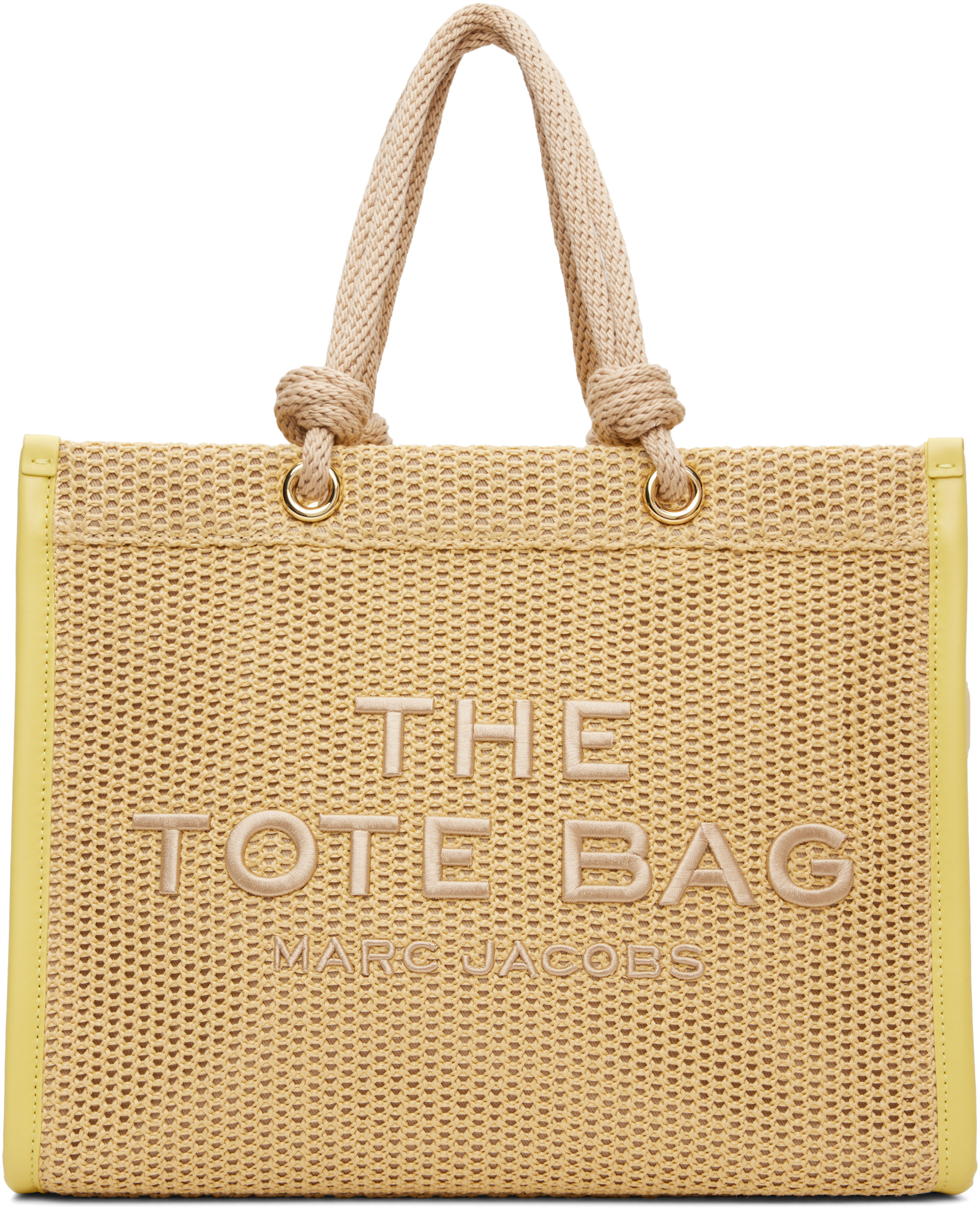 Marc Jacobs: ベージュ 'The Woven Rope Large' トートバッグ | SSENSE
