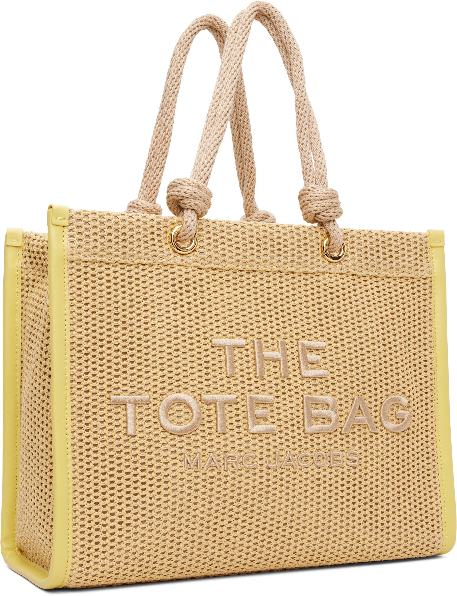 Marc Jacobs: ベージュ 'The Woven Rope Large' トートバッグ | SSENSE