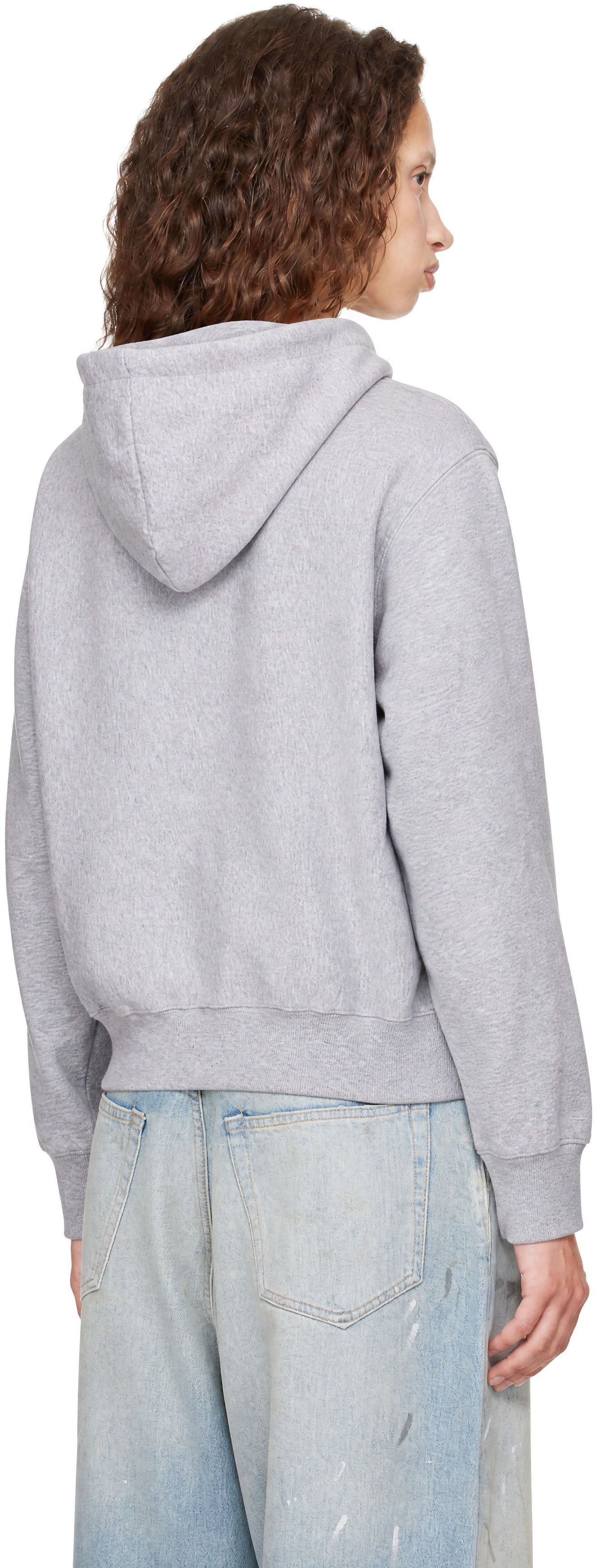 Marc Jacobs - Pull à capuche surdimensionné Canal St gris à logo