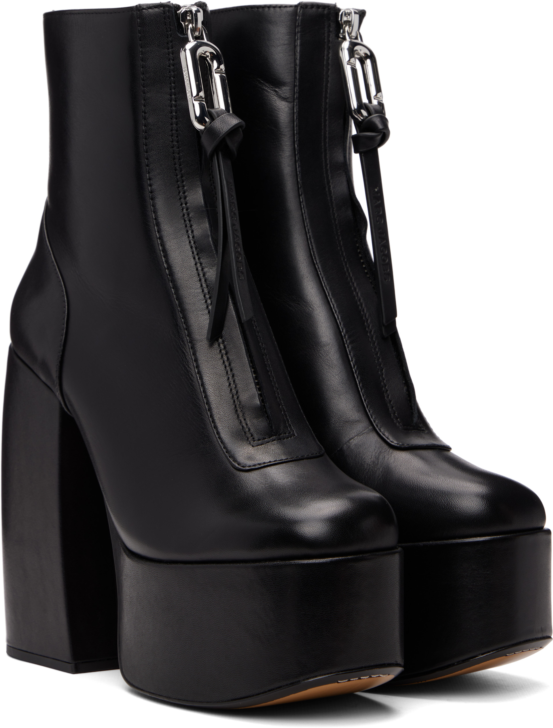 Marc Jacobs: Black 'The Gigi' Ankle Boots | SSENSE