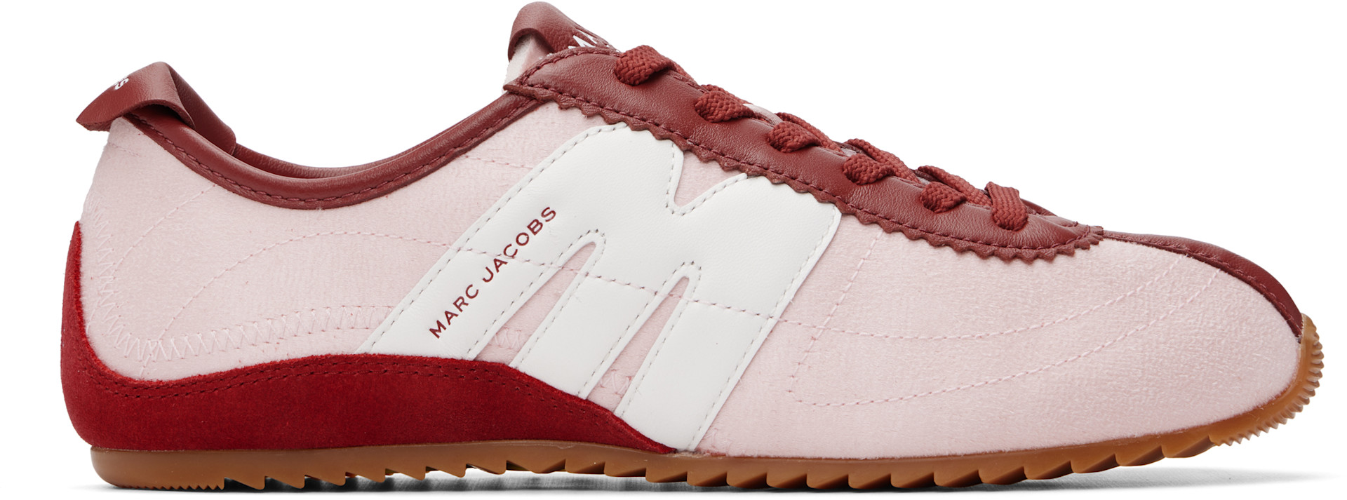 Marc Jacobs - Baskets 'The 400 Bleecker' roses en satin brossé