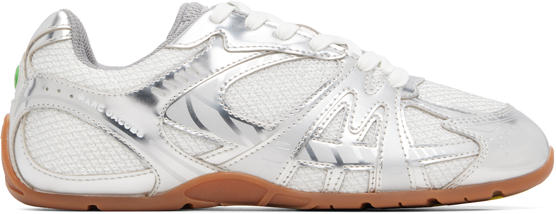Marc Jacobs - Baskets 72 Spring argenté métallique
