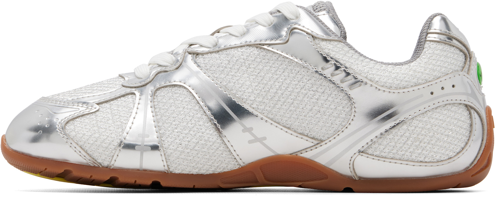 Marc Jacobs - Baskets 72 Spring argenté métallique