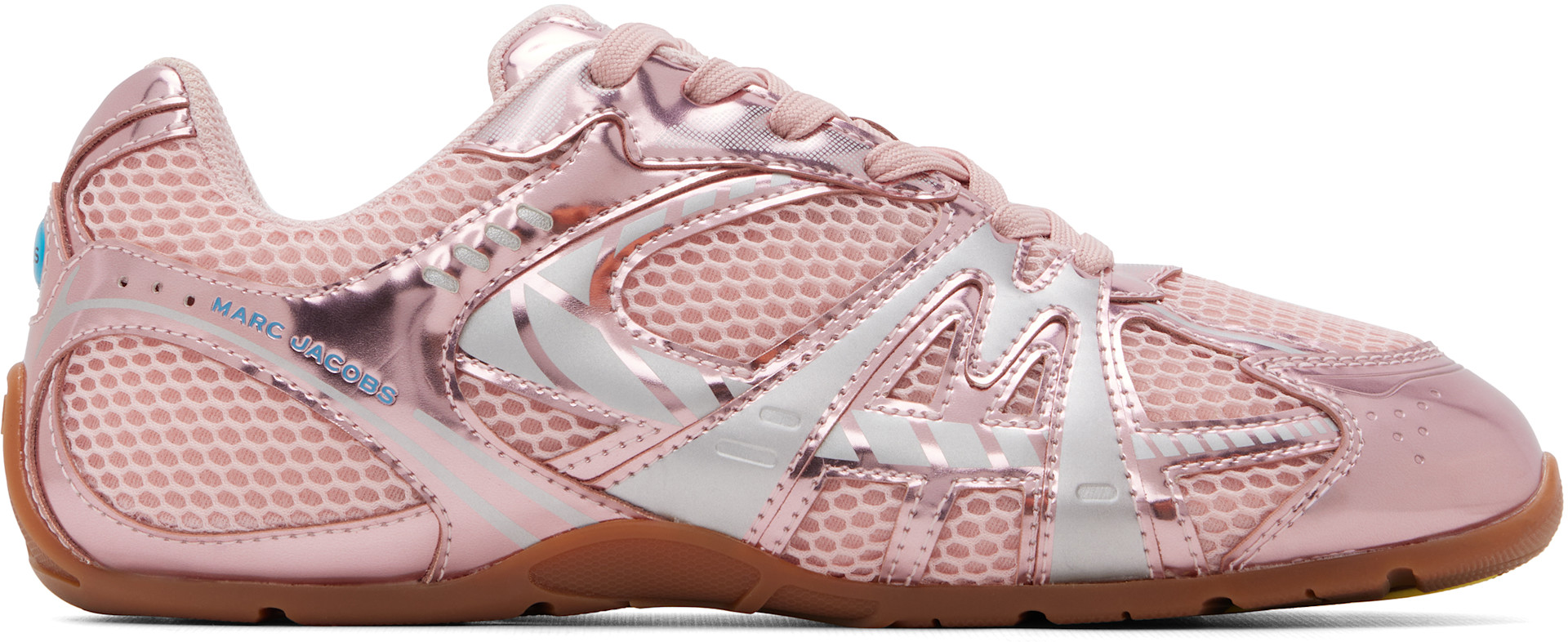 Marc Jacobs - Baskets 72 Spring rose métallique