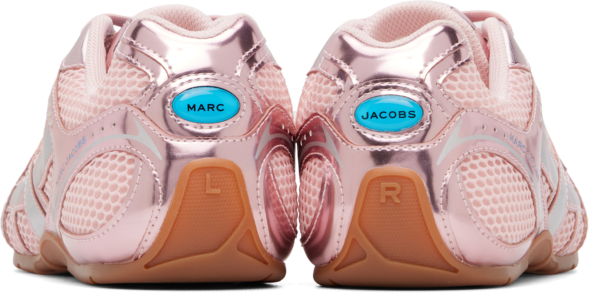 Marc Jacobs - Baskets 72 Spring rose métallique