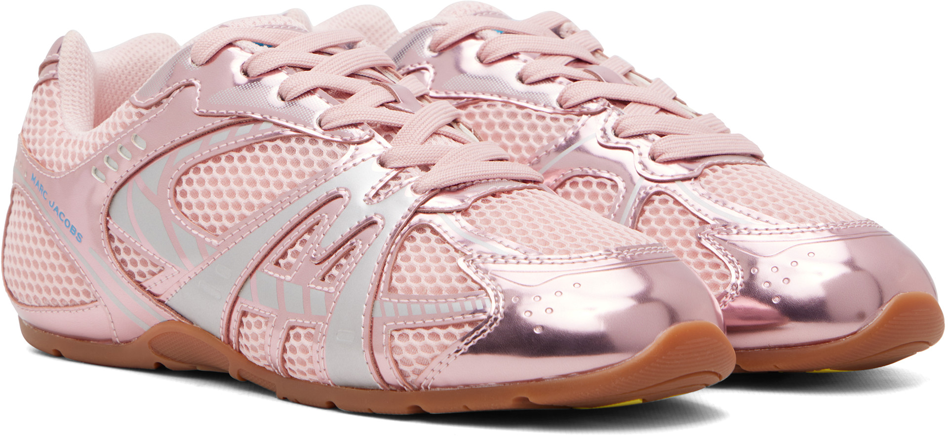 Marc Jacobs - Baskets 72 Spring rose métallique