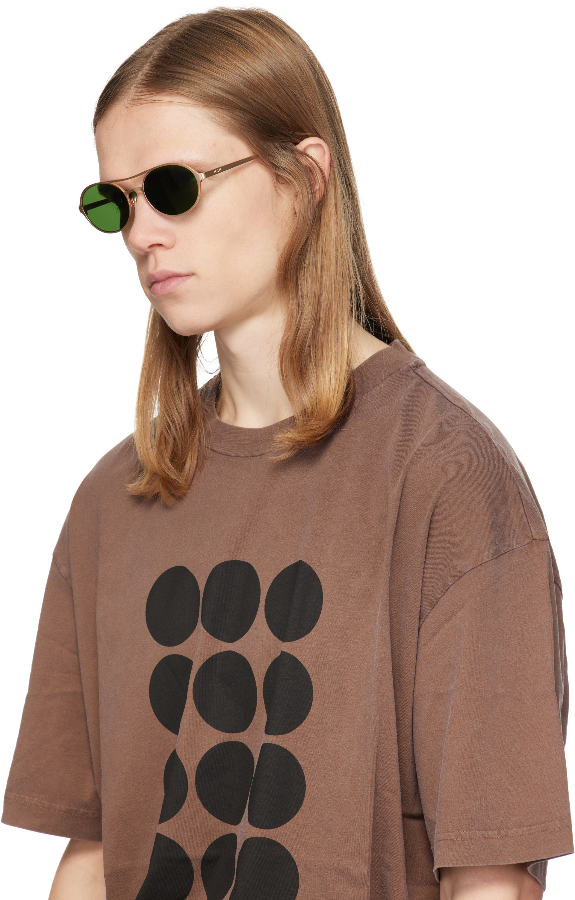 RETROSUPERFUTURE - Lunettes de soleil Bird dorées