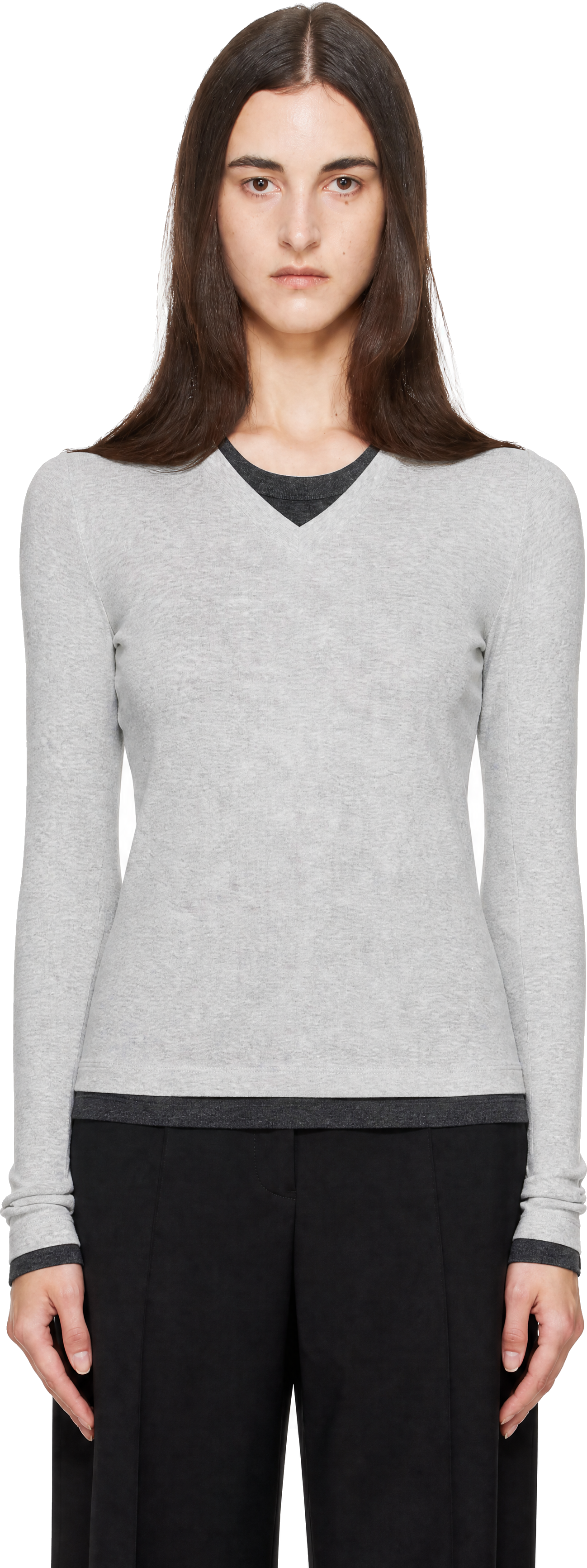 St. Agni - Gray Strapless Wrap Top