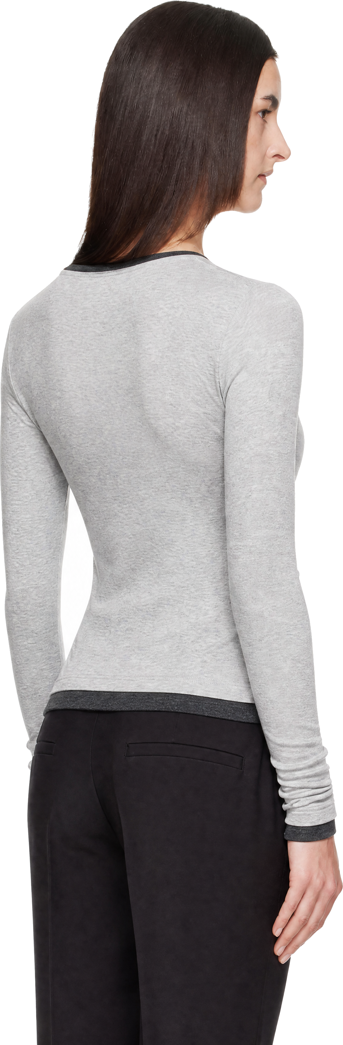 St. Agni - Gray Strapless Wrap Top