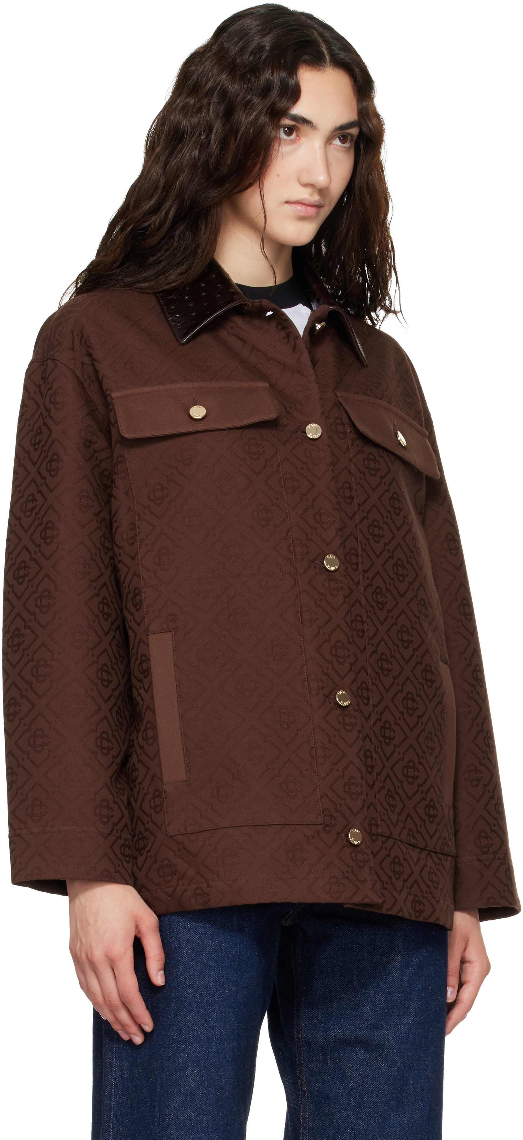 Casablanca - Blouson de travail brun