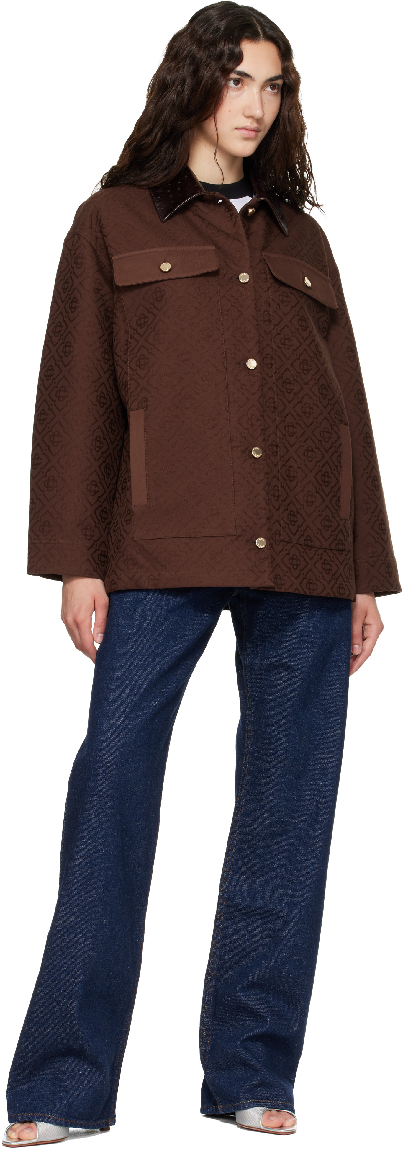 Casablanca - Blouson de travail brun