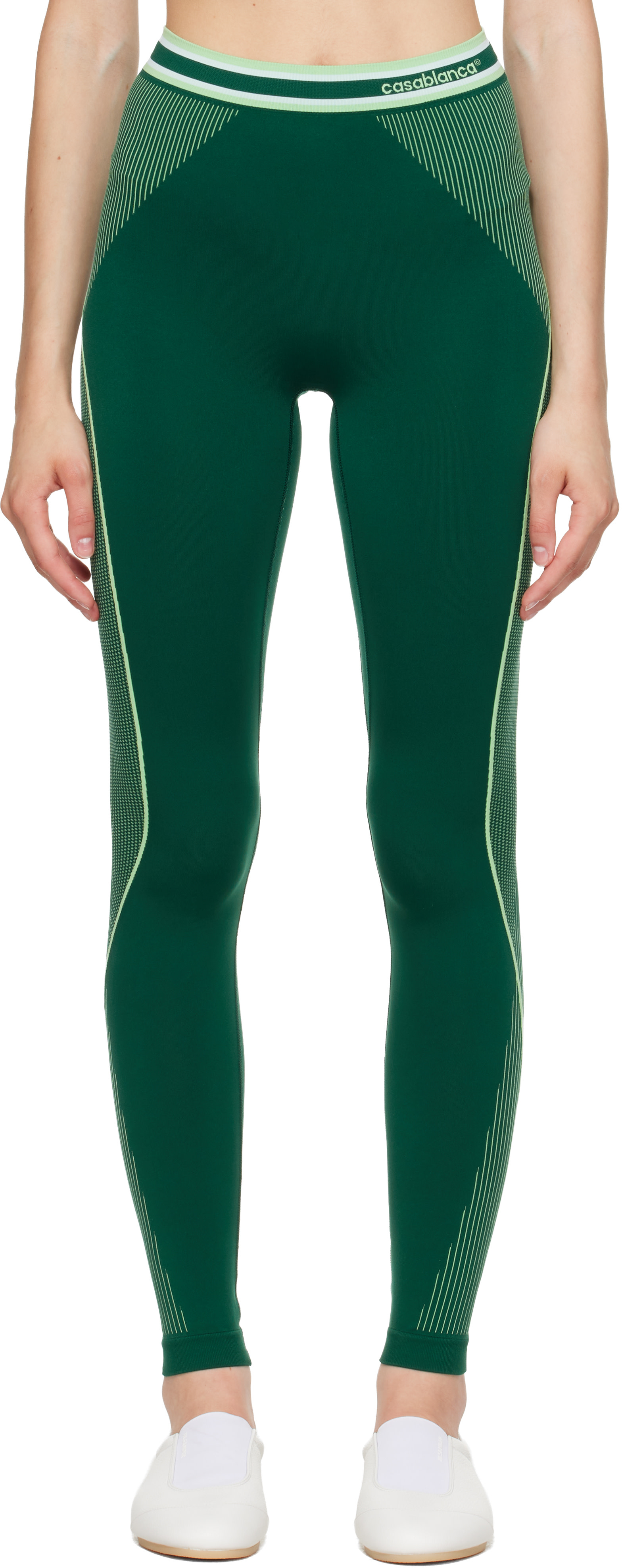 Casablanca - Legging sans coutures vert
