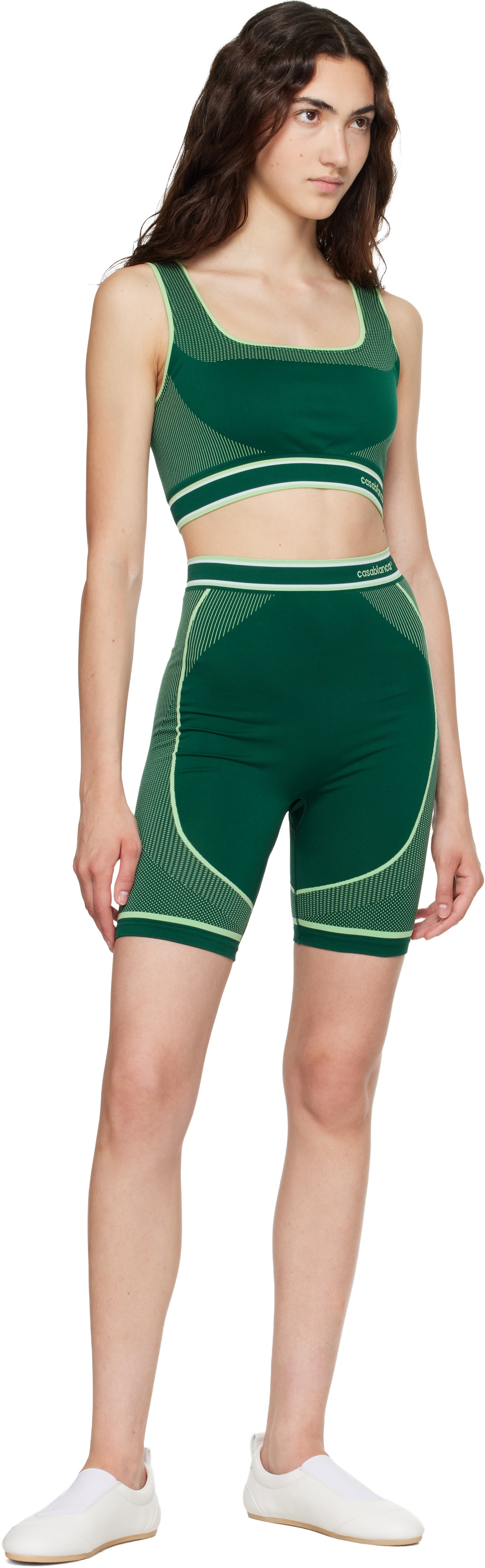 Casablanca - Short sans coutures vert