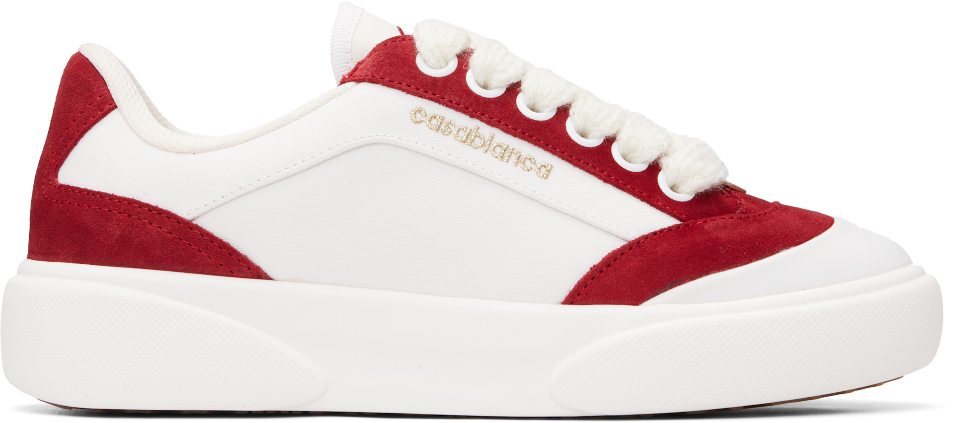 Casablanca - Baskets Del Mar blanc et rouge