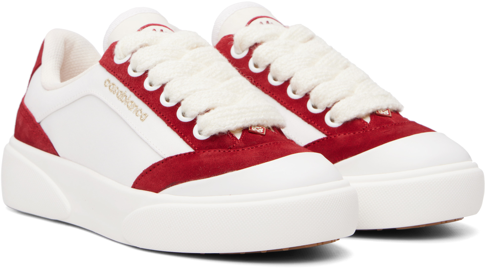 Casablanca - Baskets Del Mar blanc et rouge