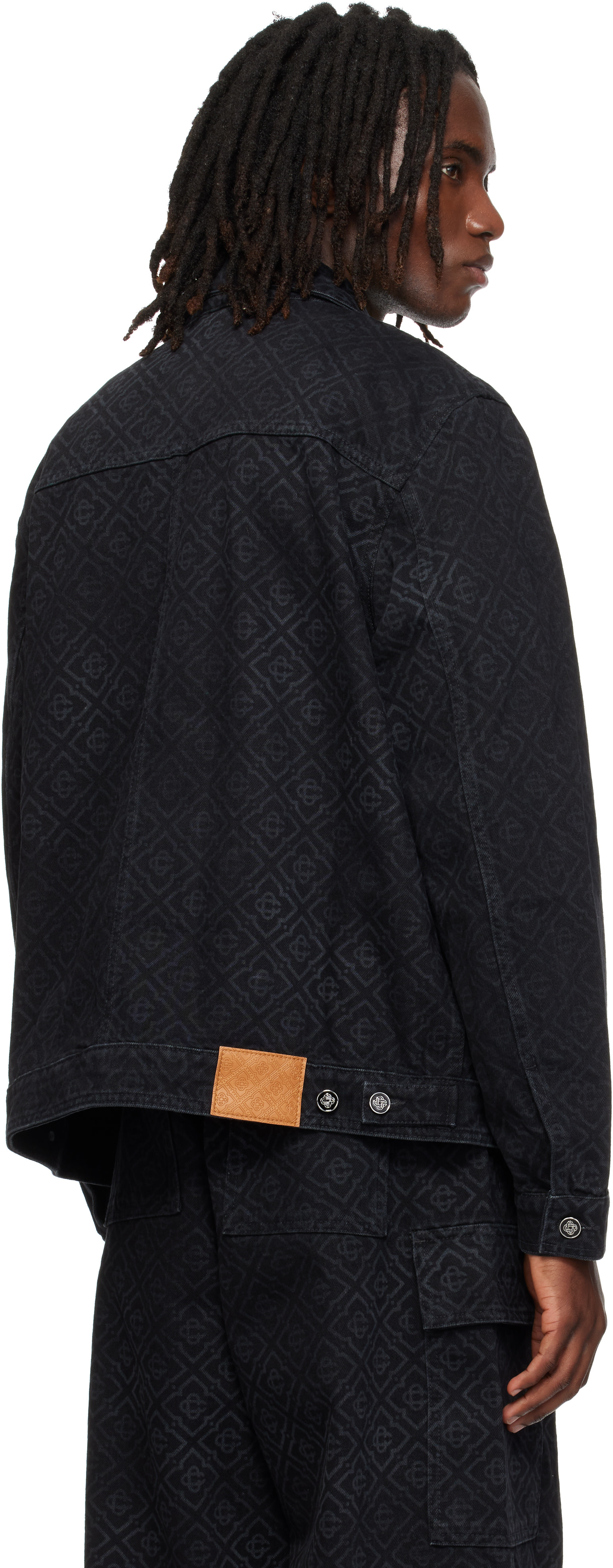 Casablanca - Black Monogram Denim Jacket