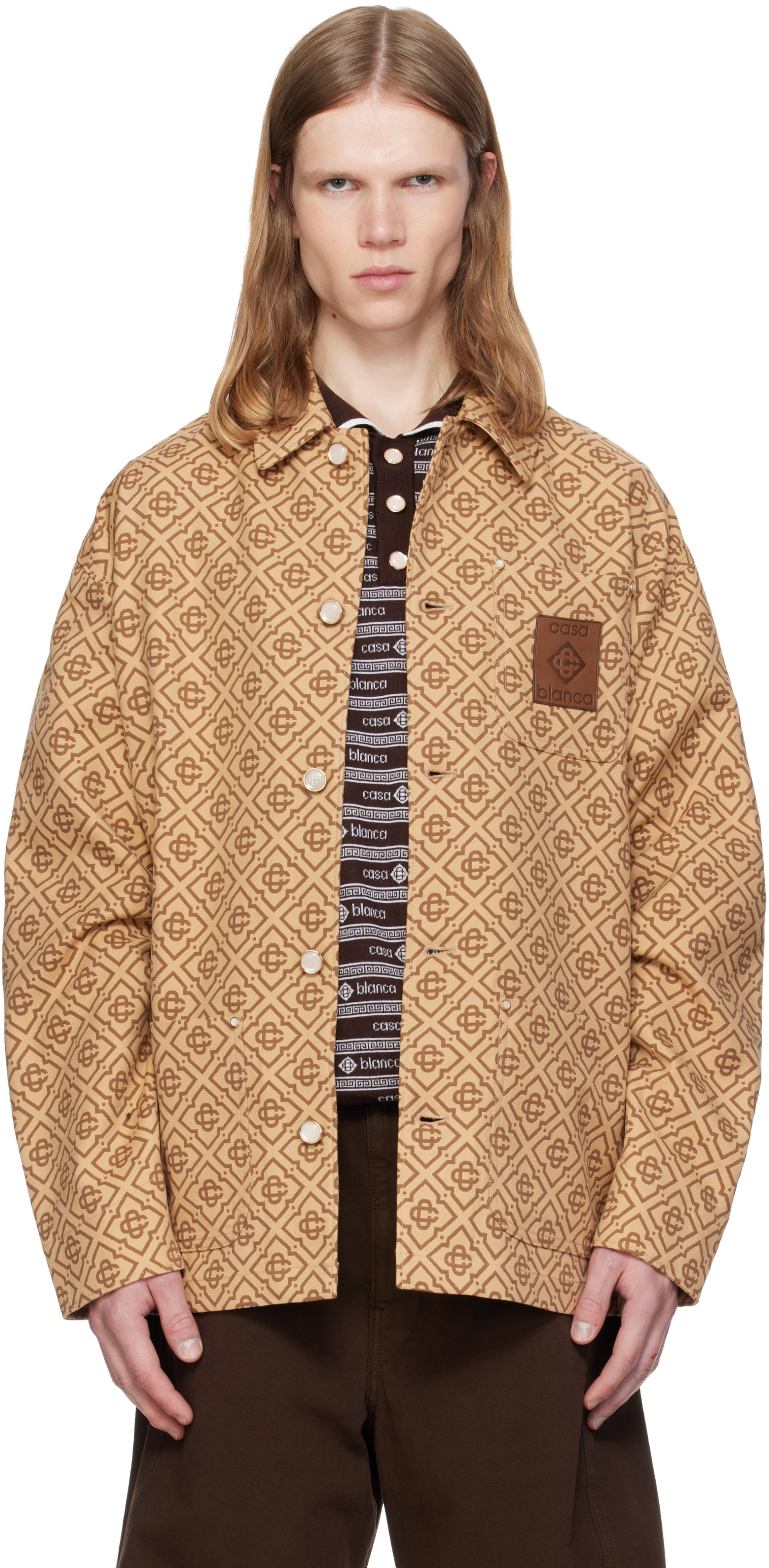 Casablanca - Beige Monogram Workwear Jacket