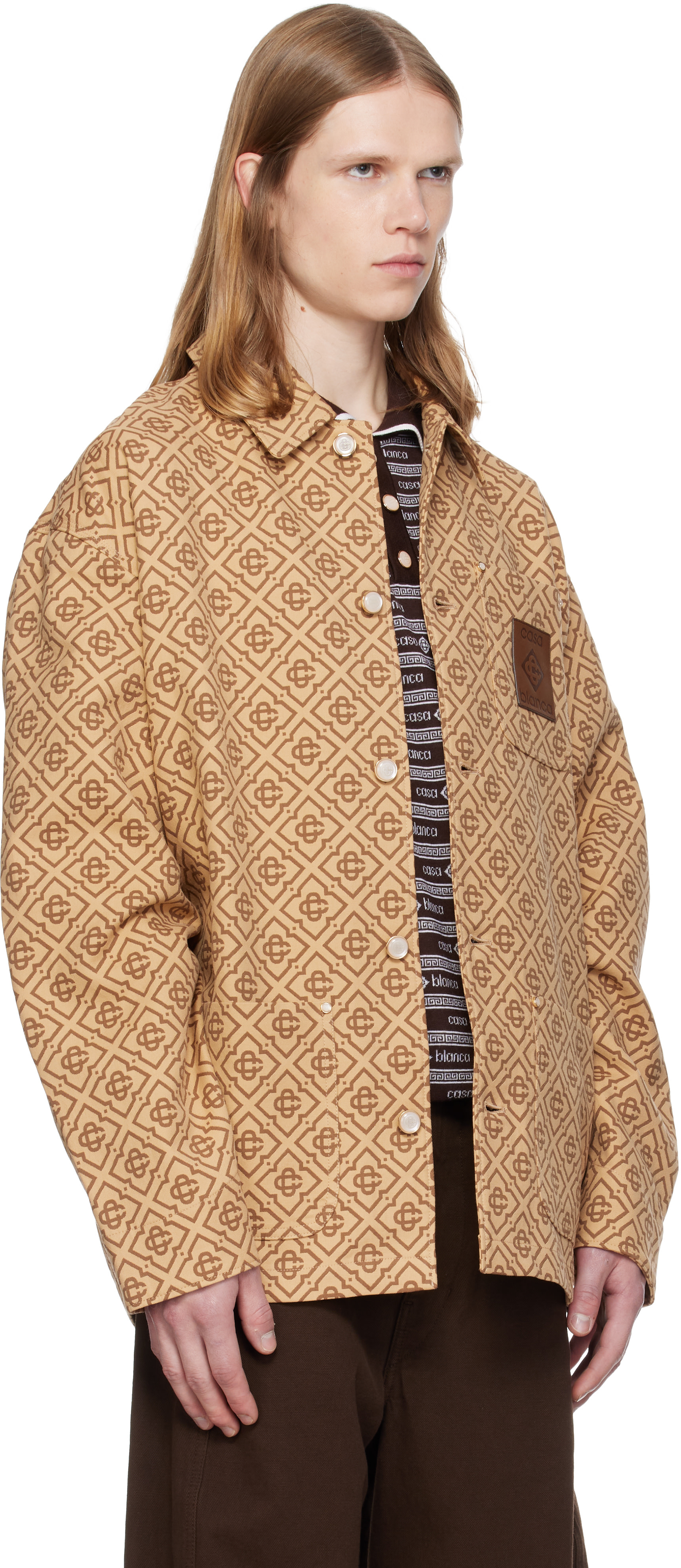 Casablanca - Beige Monogram Workwear Jacket