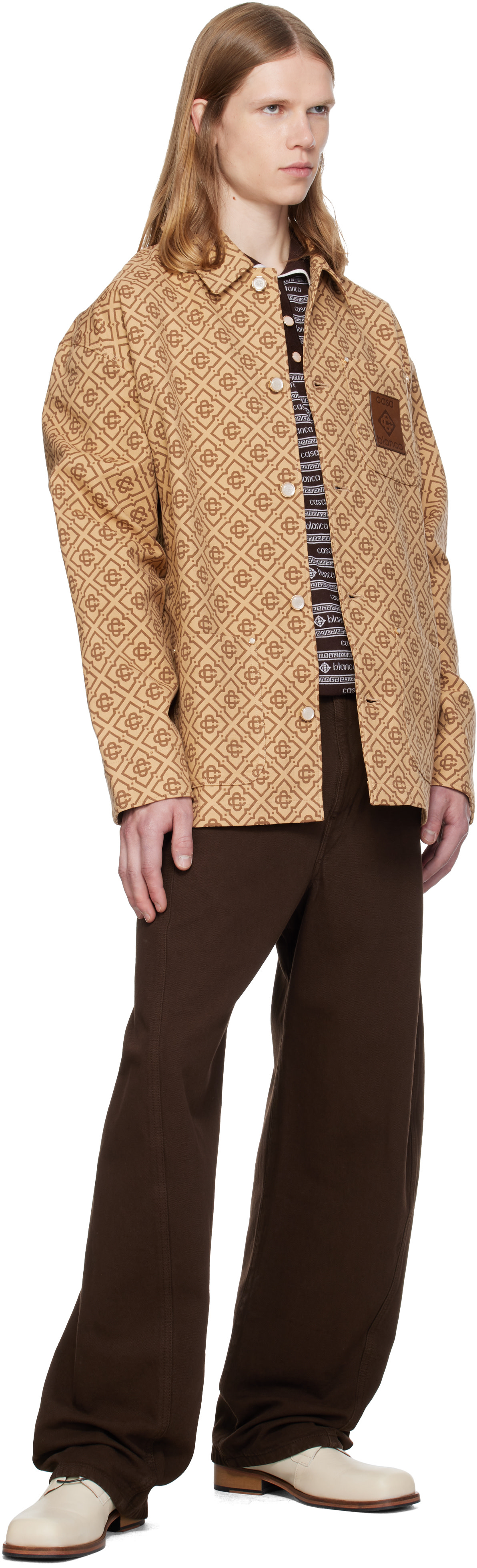 Casablanca - Beige Monogram Workwear Jacket
