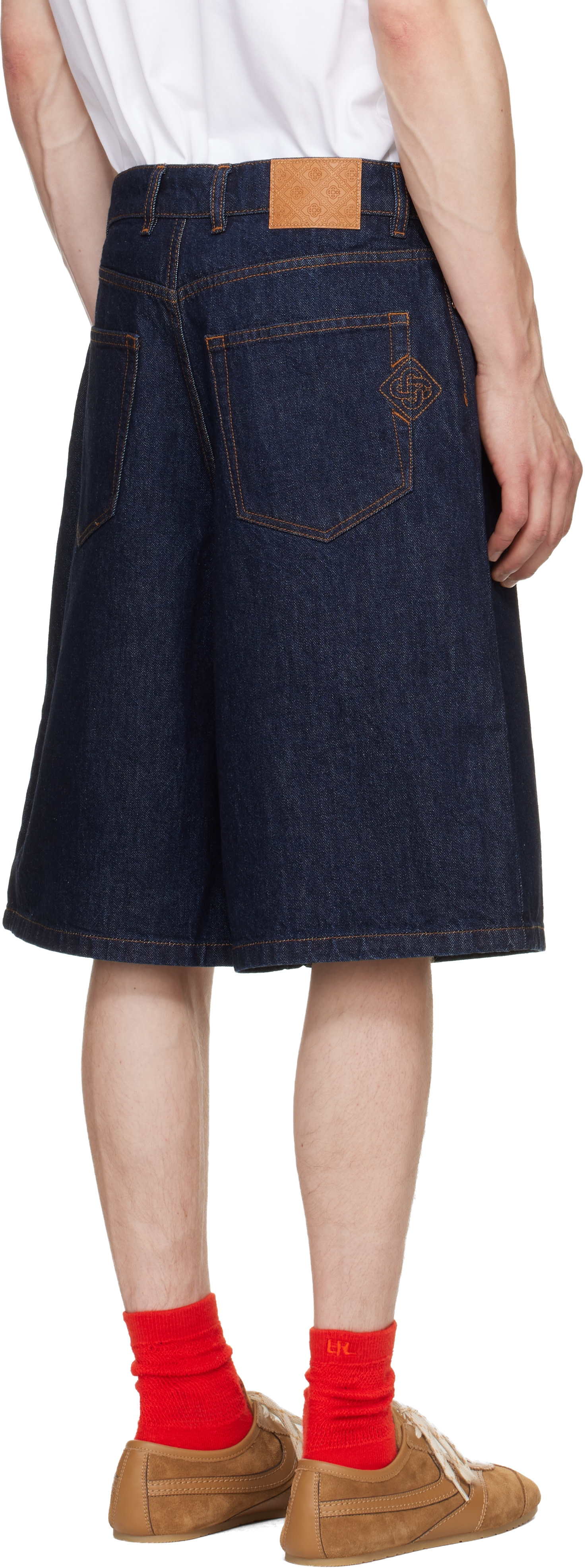 Casablanca - Short ample bleu en denim