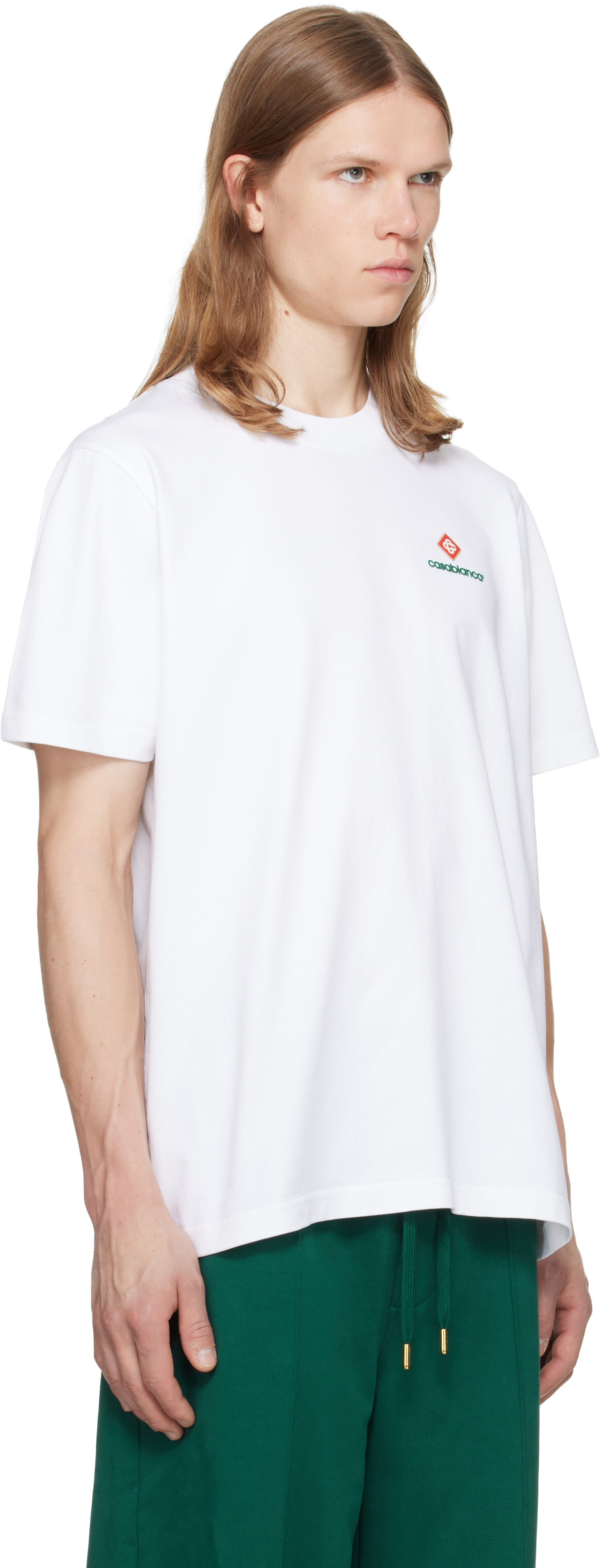 Casablanca - White Sport Type Oversized Short Sleeve T‑shirt