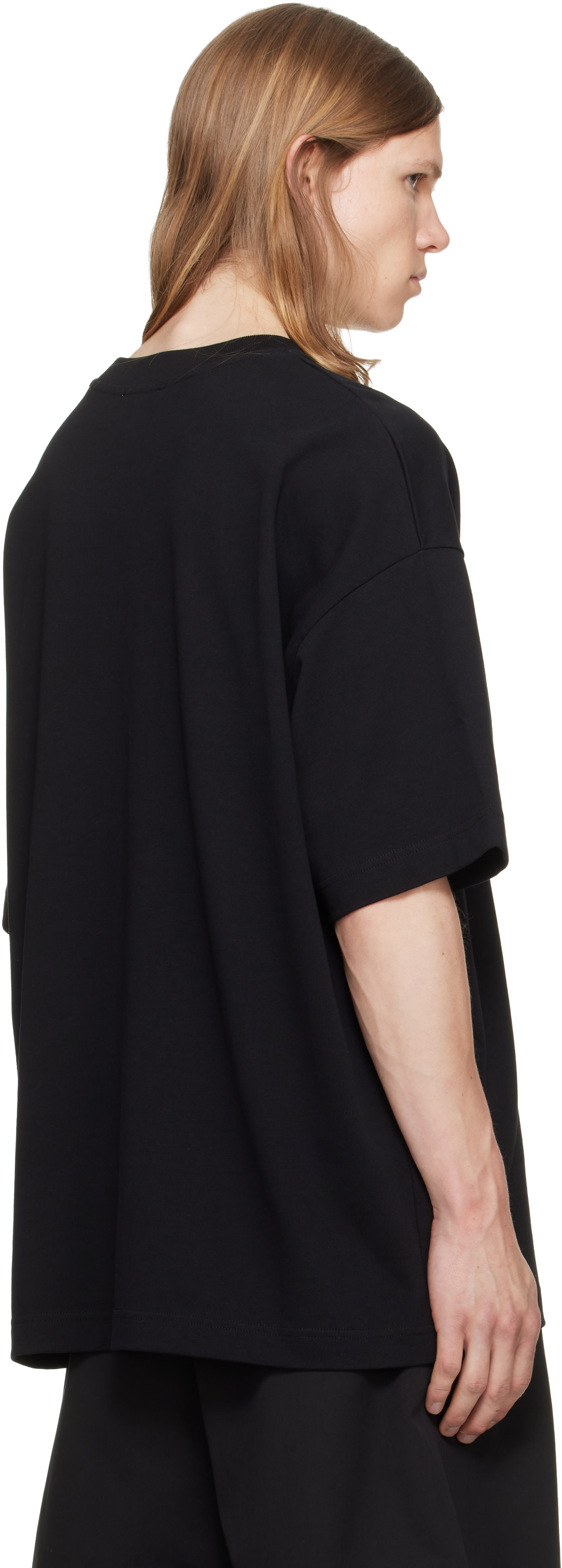 Casablanca - Black Airspray Oversized Short Sleeve T‑shirt