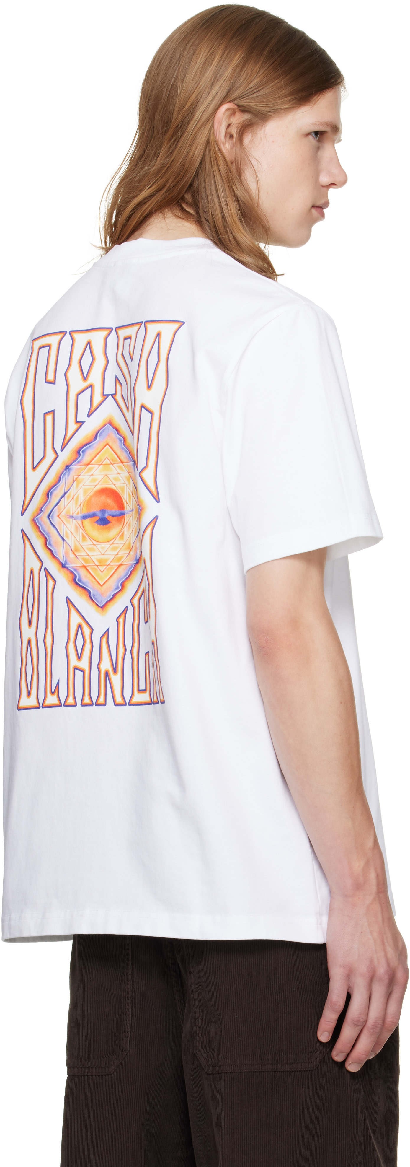 Casablanca: ホワイト Hermons Mirage Classic Tシャツ | SSENSE 日本