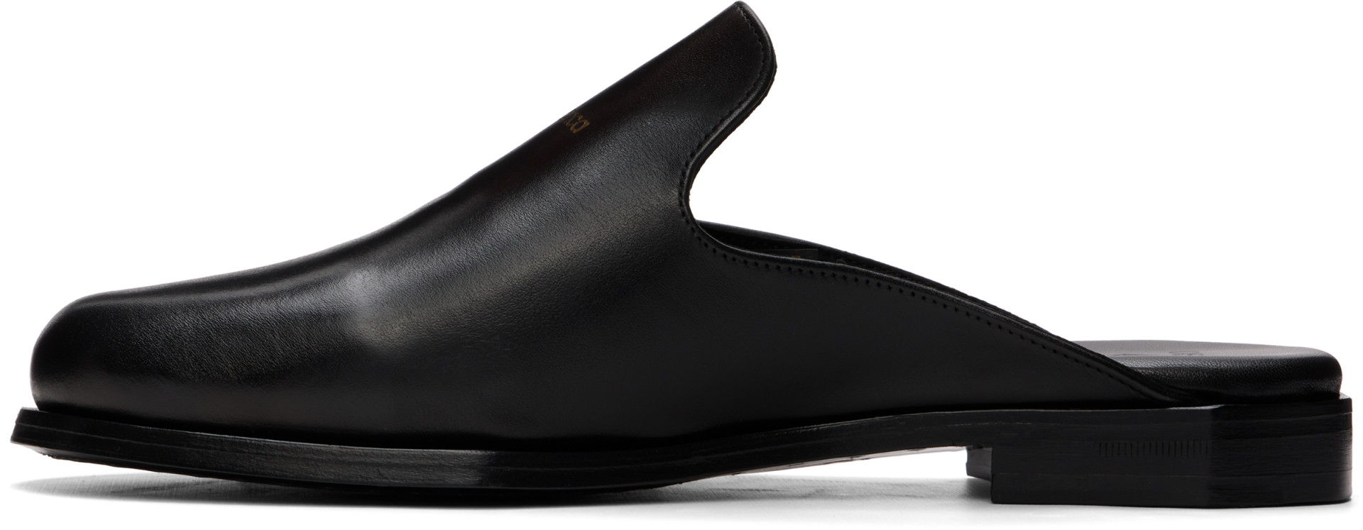 Casablanca - Black Leather Mule Loafers