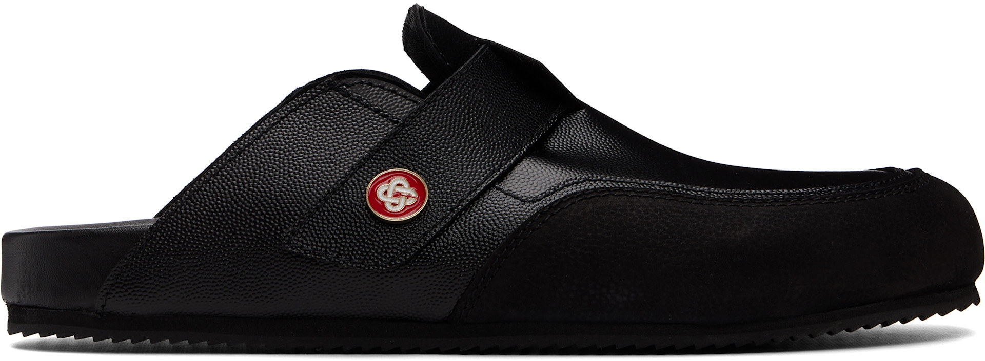 Casablanca: Black Outdoor Mule Loafers | SSENSE