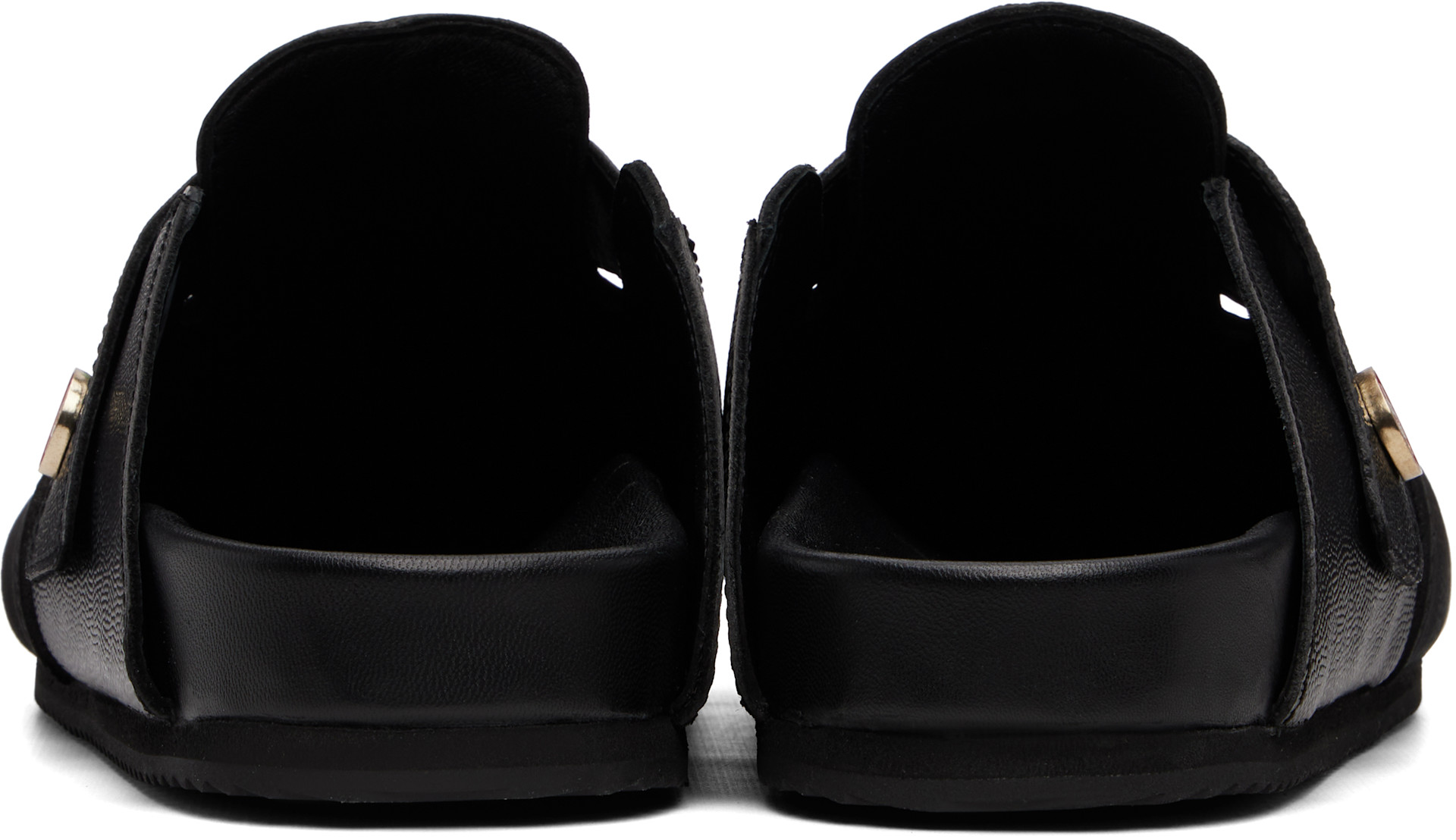 Casablanca: ブラック Outdoor Mule スリッポン | SSENSE 日本
