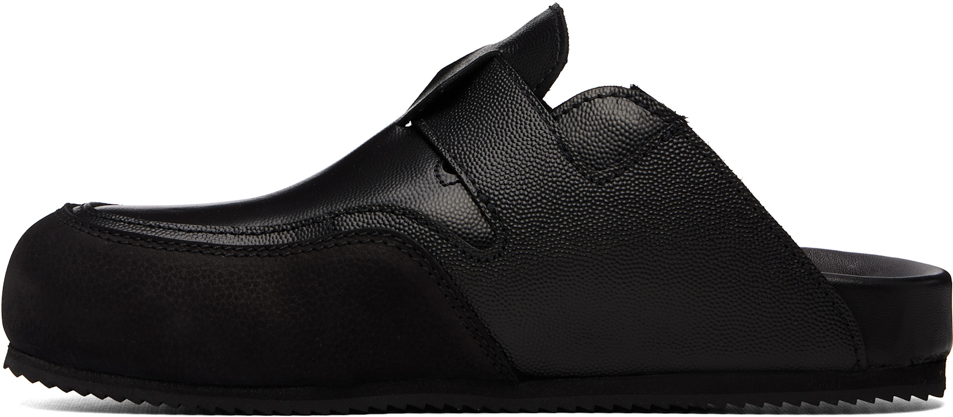 Casablanca: Black Outdoor Mule Loafers | SSENSE