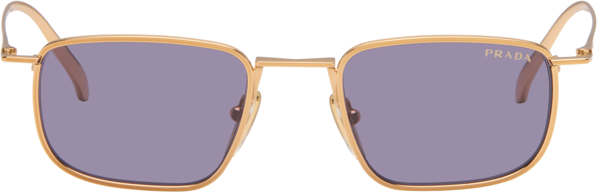 Prada Eyewear - Lunettes de soleil PR D52S dorées