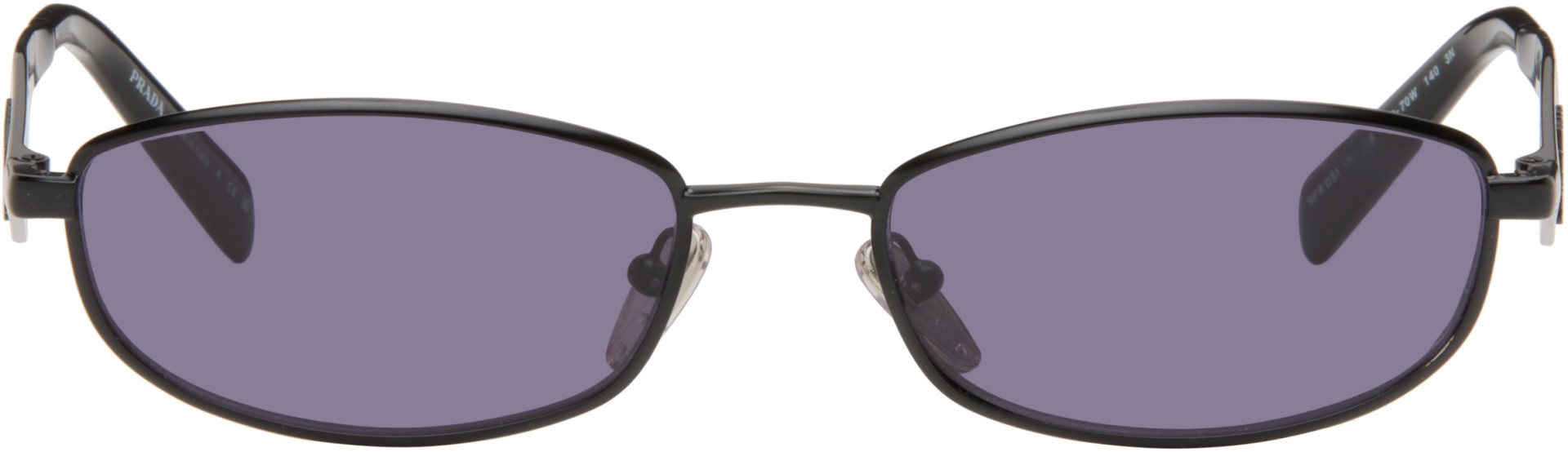 Prada Eyewear - 블랙 로고 선글라스