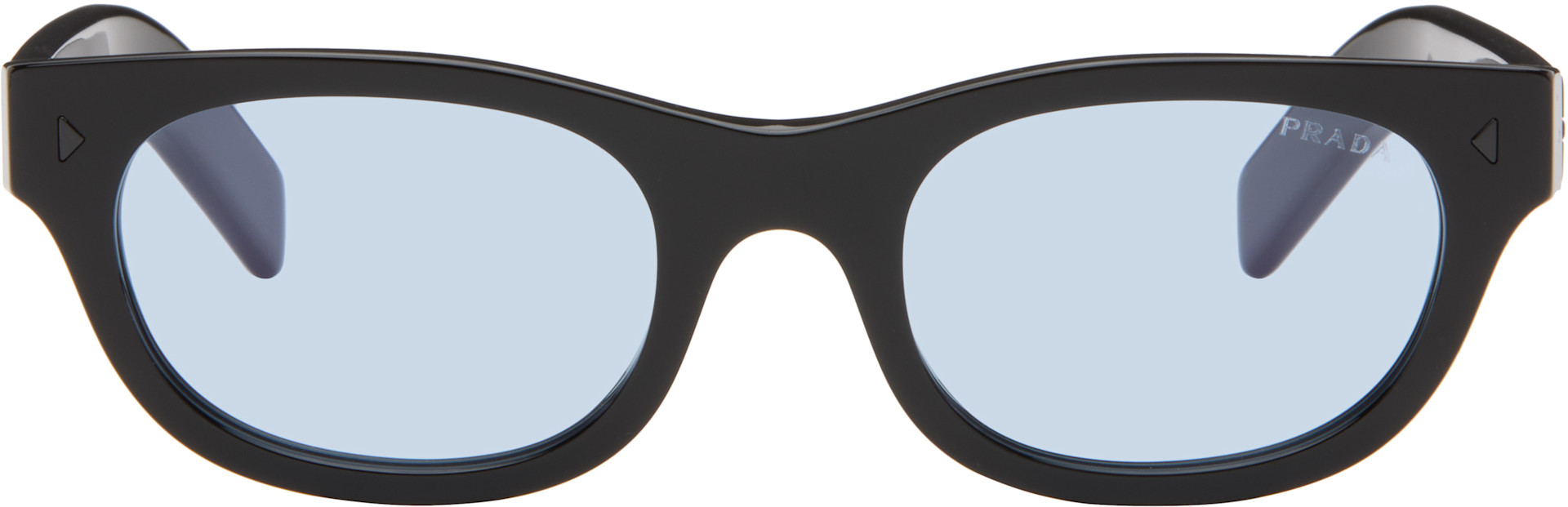 PRADA PR 09S ブラック サングラス ケース付き Prada Eyewear: ブラック PR C09S サングラス | SSENSE 日本