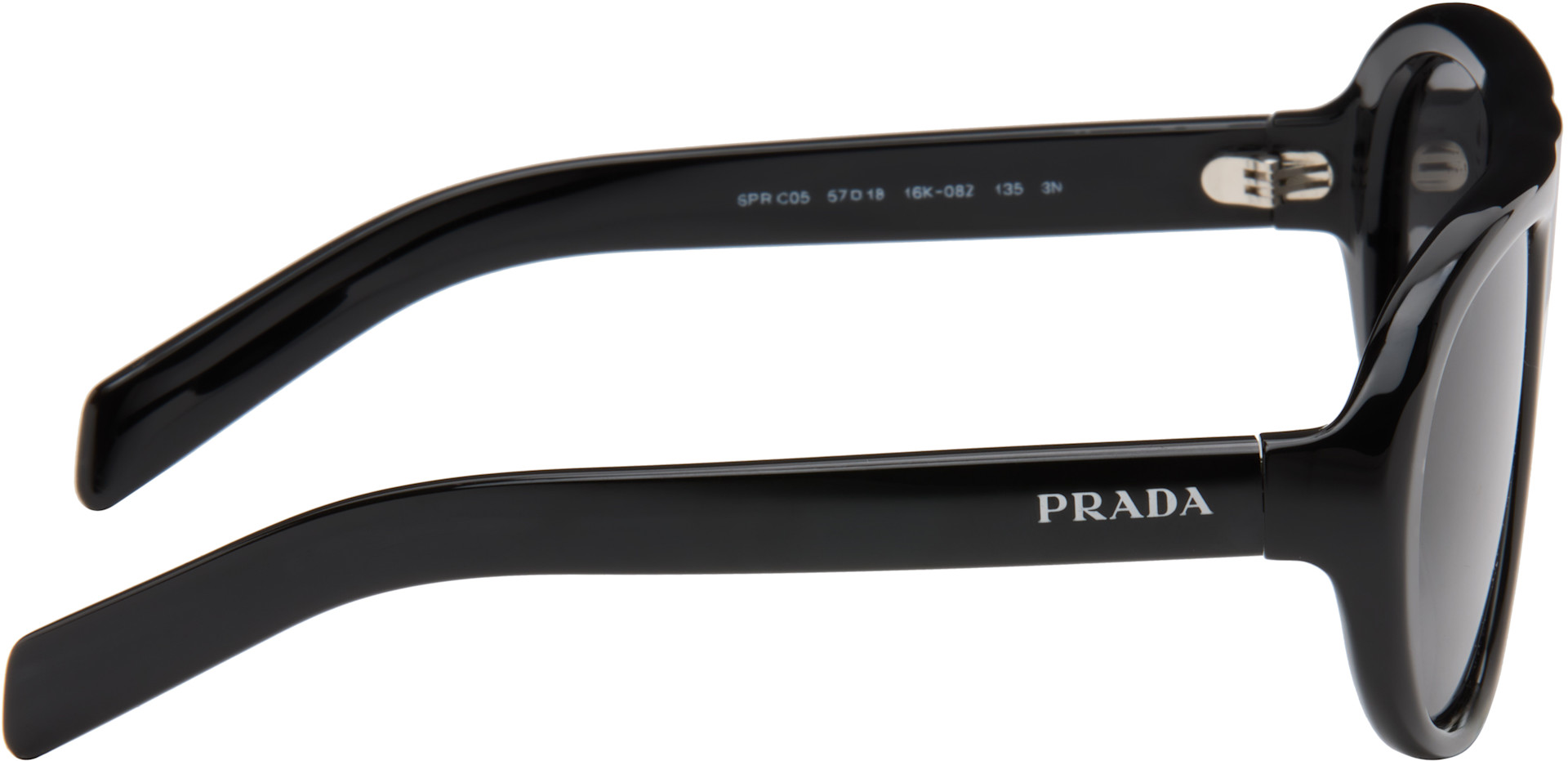 Prada Eyewear - 블랙 프라다 쉐도우플레이 선글라스
