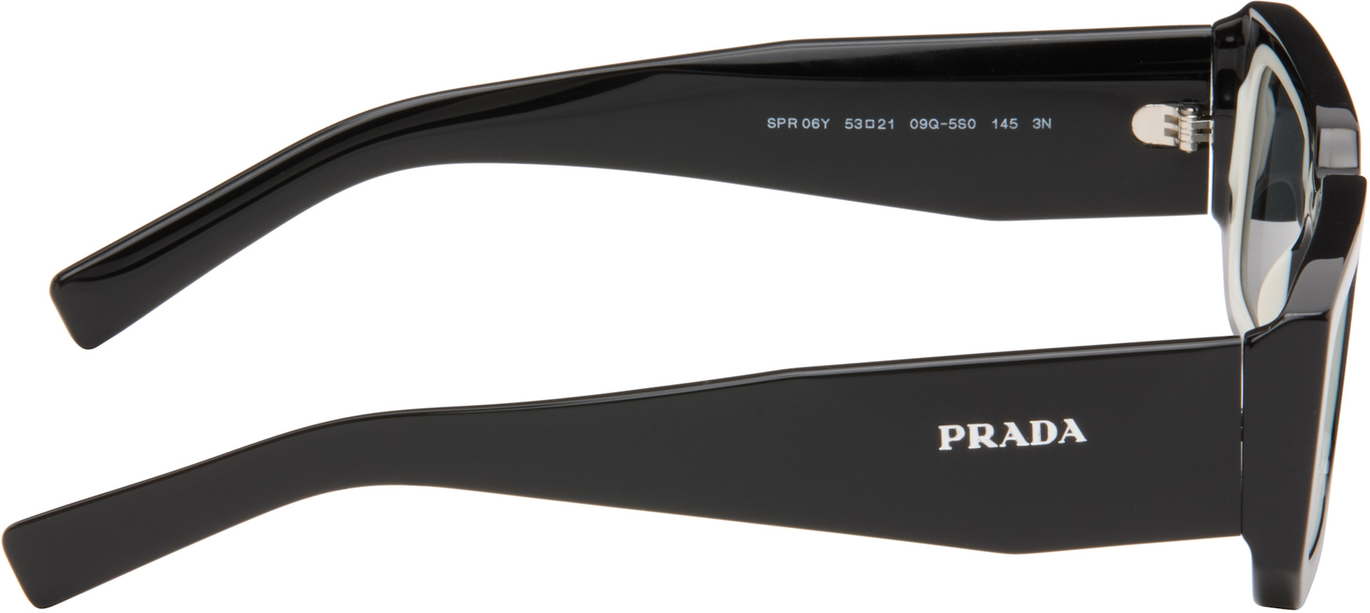 Prada Eyewear: Black Symbole Sunglasses | SSENSE