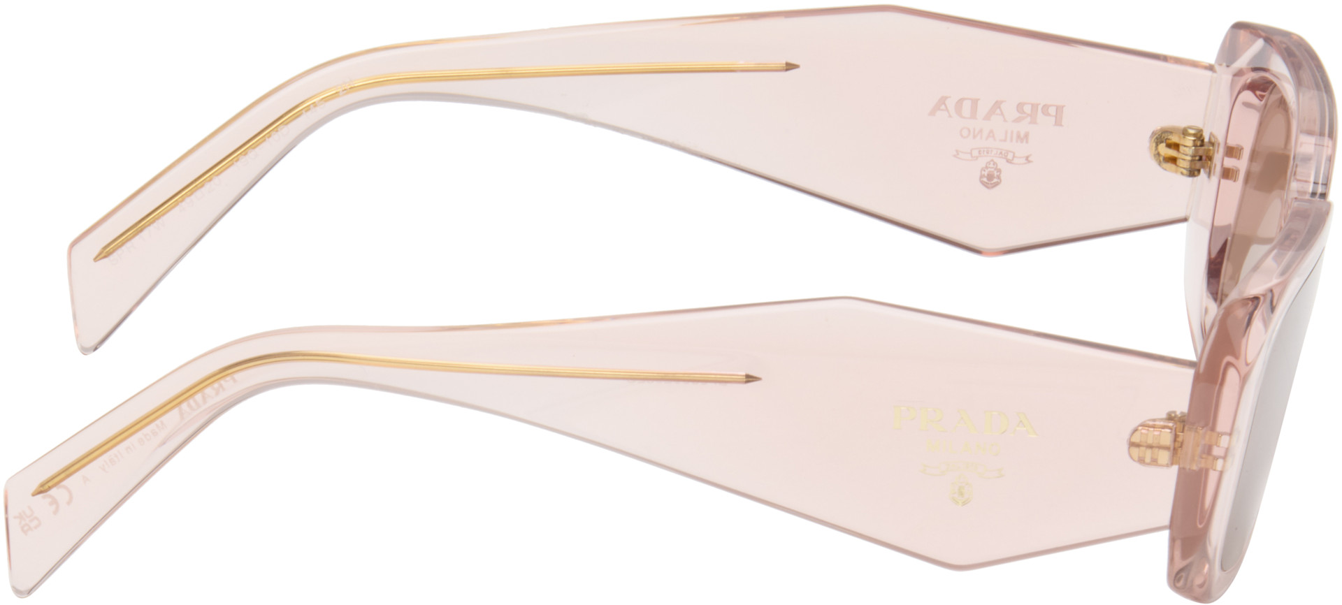 Prada Eyewear: Pink 'Prada Symbole' Sunglasses | SSENSE