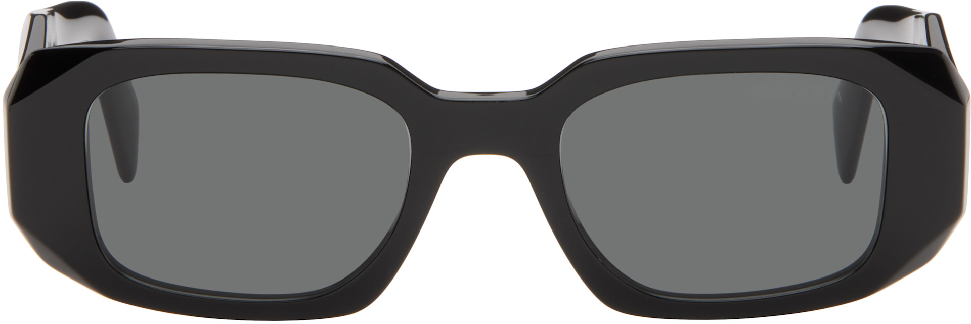 Prada Eyewear: Black 'Prada Symbole' Sunglasses | SSENSE