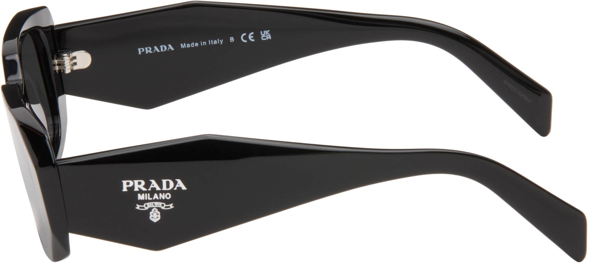Prada Eyewear: Black 'Prada Symbole' Sunglasses | SSENSE