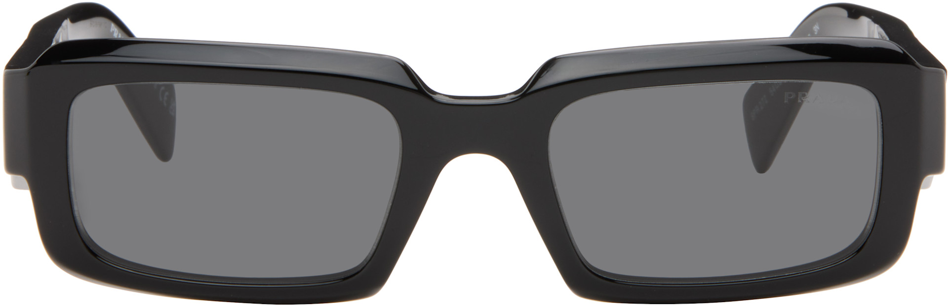 PRADA ブラック　サングラス Prada Eyewear: ブラック 'Prada Symbole' サングラス | SSENSE 日本