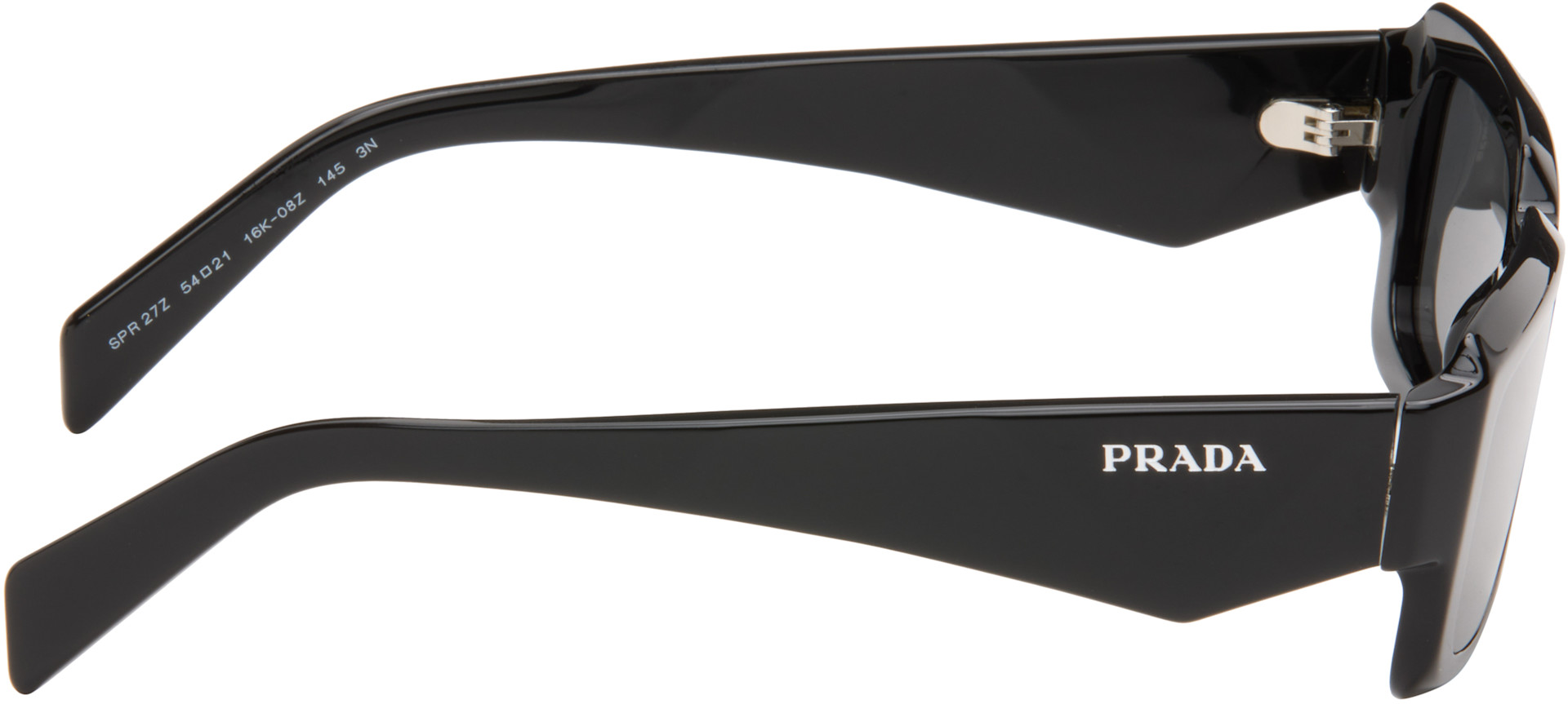 Prada Eyewear: ブラック 'Prada Symbole' サングラス | SSENSE 日本