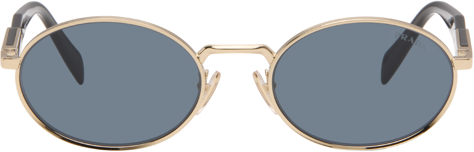 Prada Eyewear: ゴールド 'Prada Eyewear Collection' サングラス