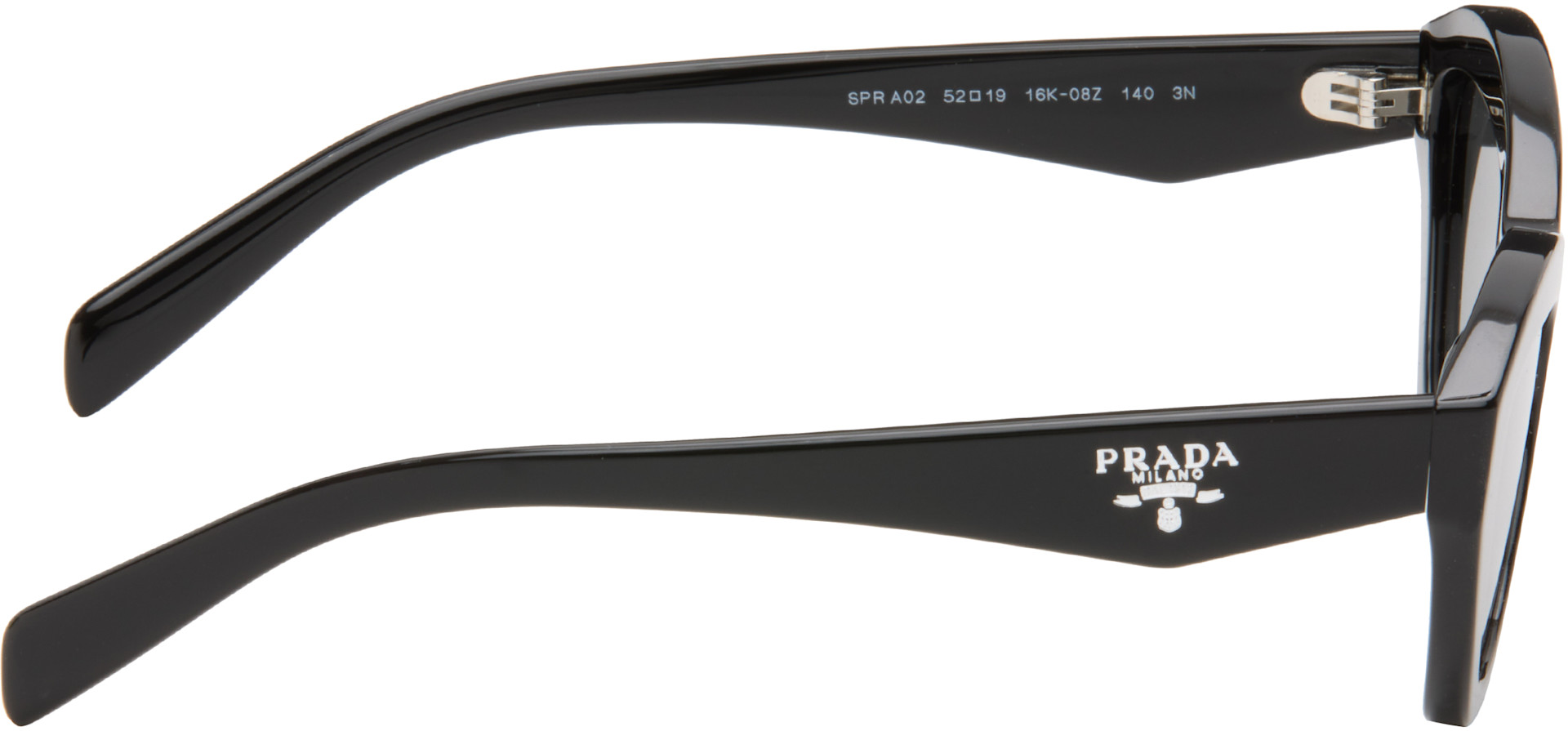 Prada Eyewear - 블랙 프라다 로고 선글라스