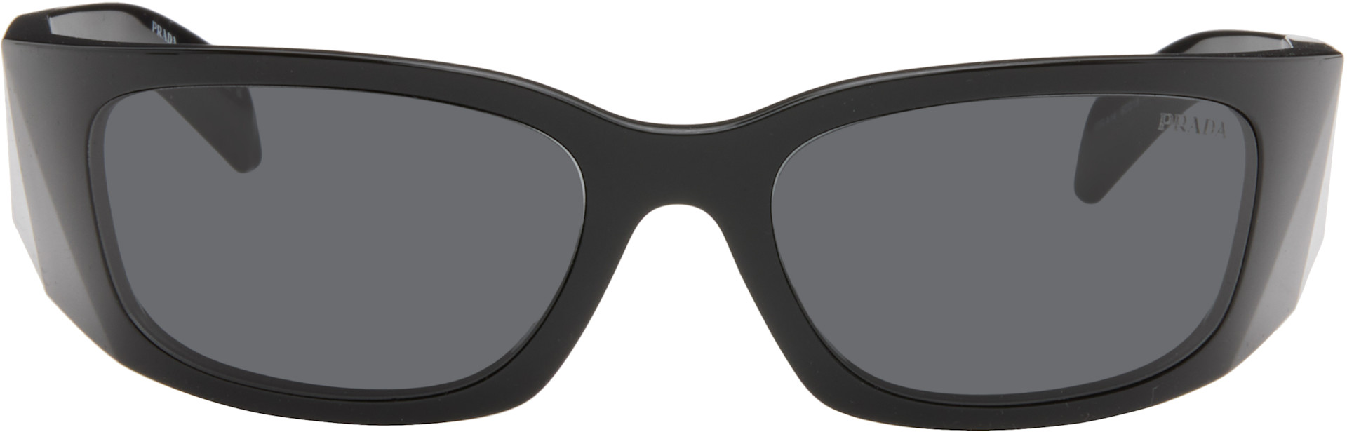 Prada Eyewear: Black 'Prada Symbole' Sunglasses | SSENSE