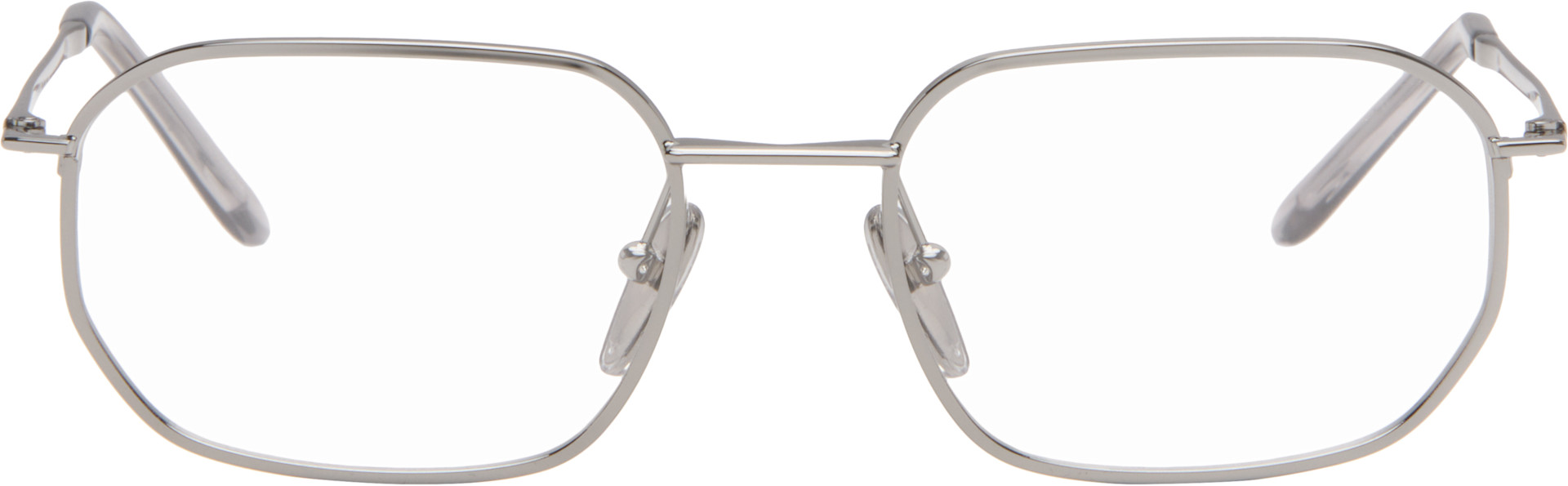 Prada Eyewear: Gunmetal PR D51V Glasses | SSENSE